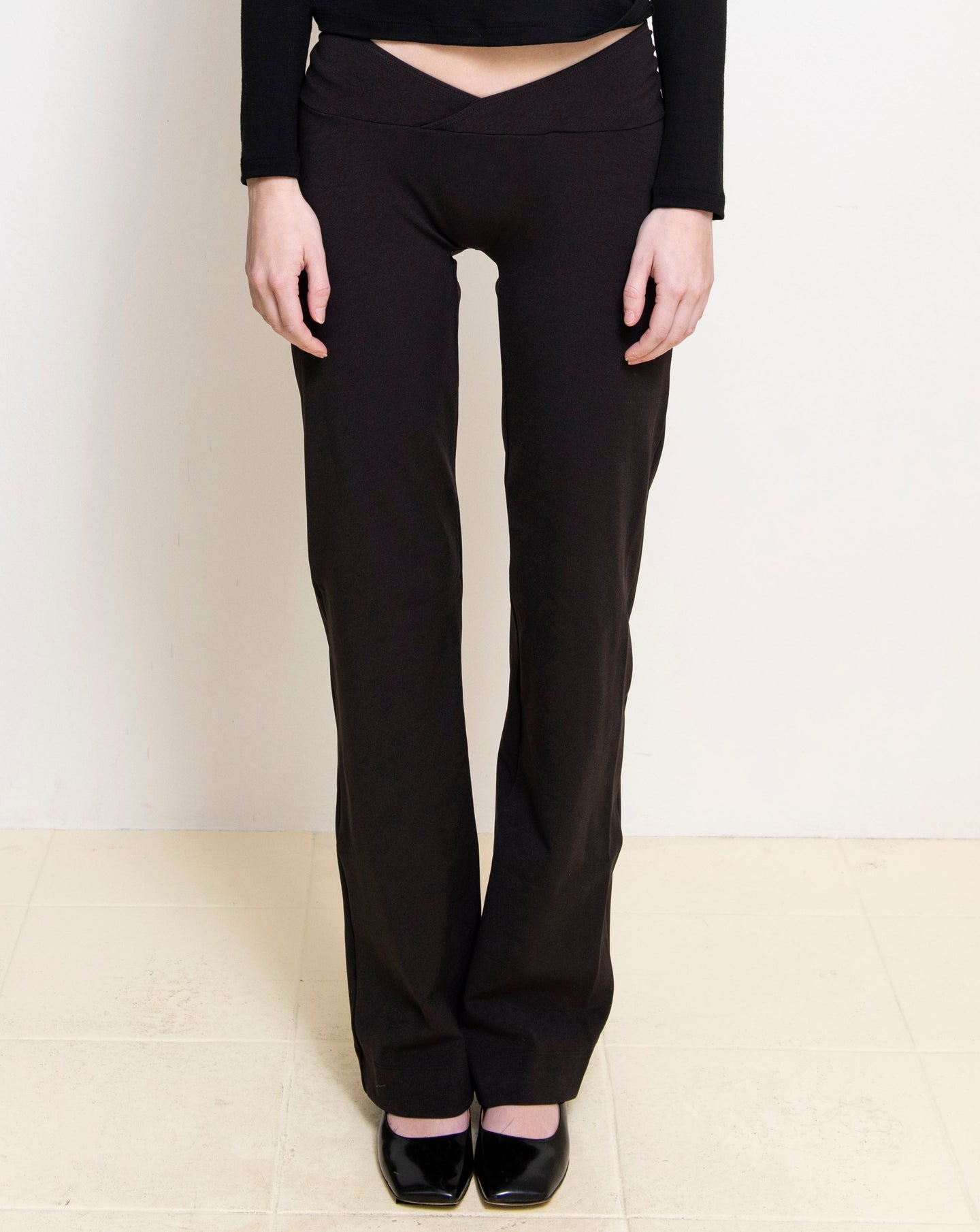all is a gentle spring - Brown Stretch Trouser
